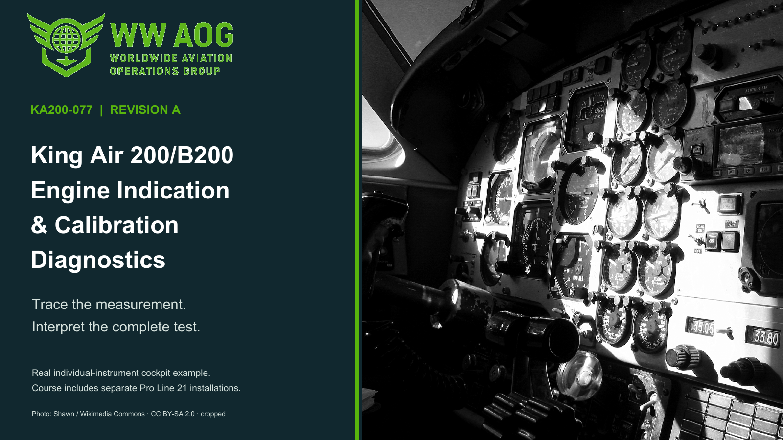 King Air 200/B200 Engine Indication and Calibration Diagnostics — WWAOG course cover