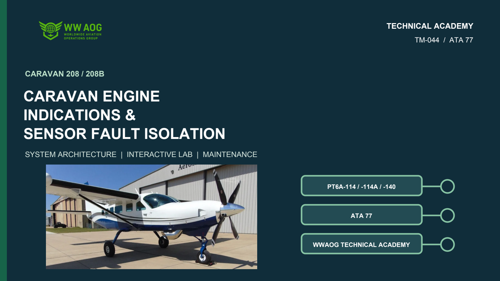 Caravan Engine Indications & Sensor Fault Isolation course cover