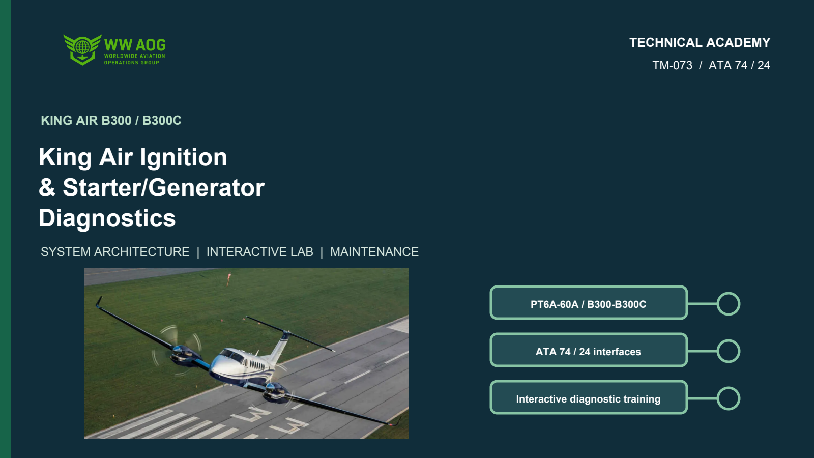 King Air Ignition & Starter/Generator Diagnostics course cover