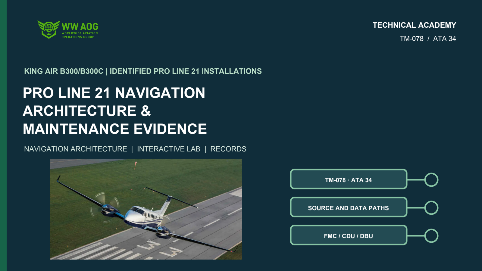 King Air Pro Line 21 Navigation Architecture & Maintenance Evidence course cover