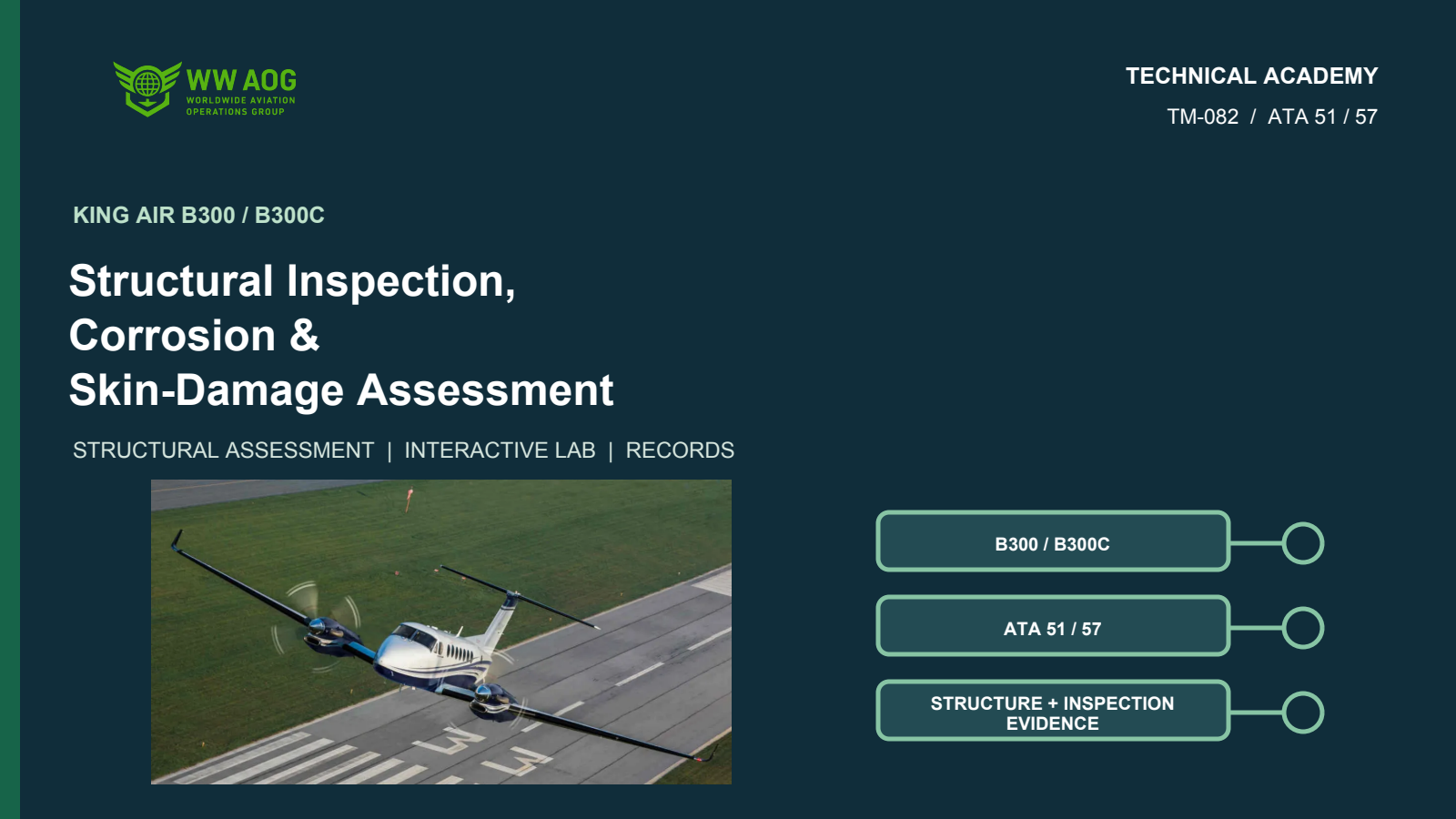 King Air Structural Inspection, Corrosion & Skin-Damage Assessment course cover