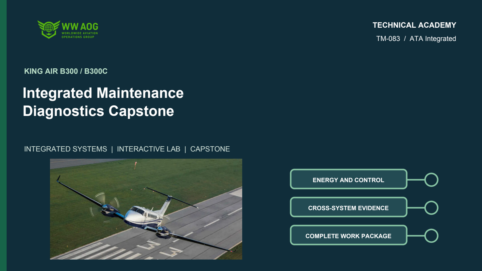 King Air B300/B300C Integrated Maintenance Diagnostics Capstone course cover